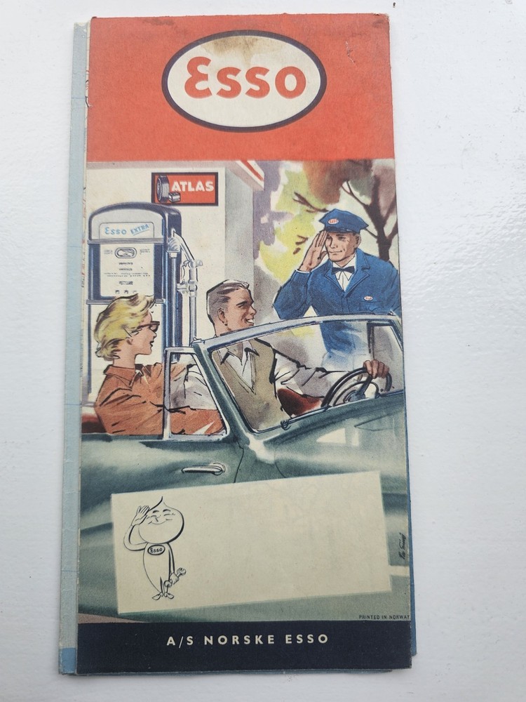 Esso Oil Company Norway Map