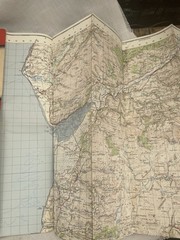 Vintage Ordnance Survey Map Of England And Wales Sheet 127 Aberystwyth Paper