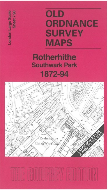 Rotherhithe Southwark Park 1872-94 London Large Scale 7.98 by Alan Godfrey