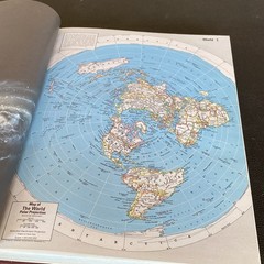 Vintage 1977 World Atlas Hammond Leather Bound Classics Edition Book Reference