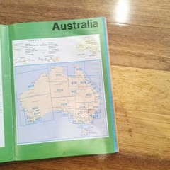 1980 Robinson’s Road Atlas Of Australia 8th Edition Vintage Item