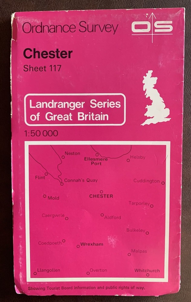 OS Ordnance Survey Landranger Map 1981, Sheet 117 – CHESTER