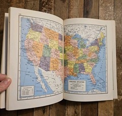 1951. Vintage Hammond’s Complete World Atlas | Illustrated Beautiful Color Maps