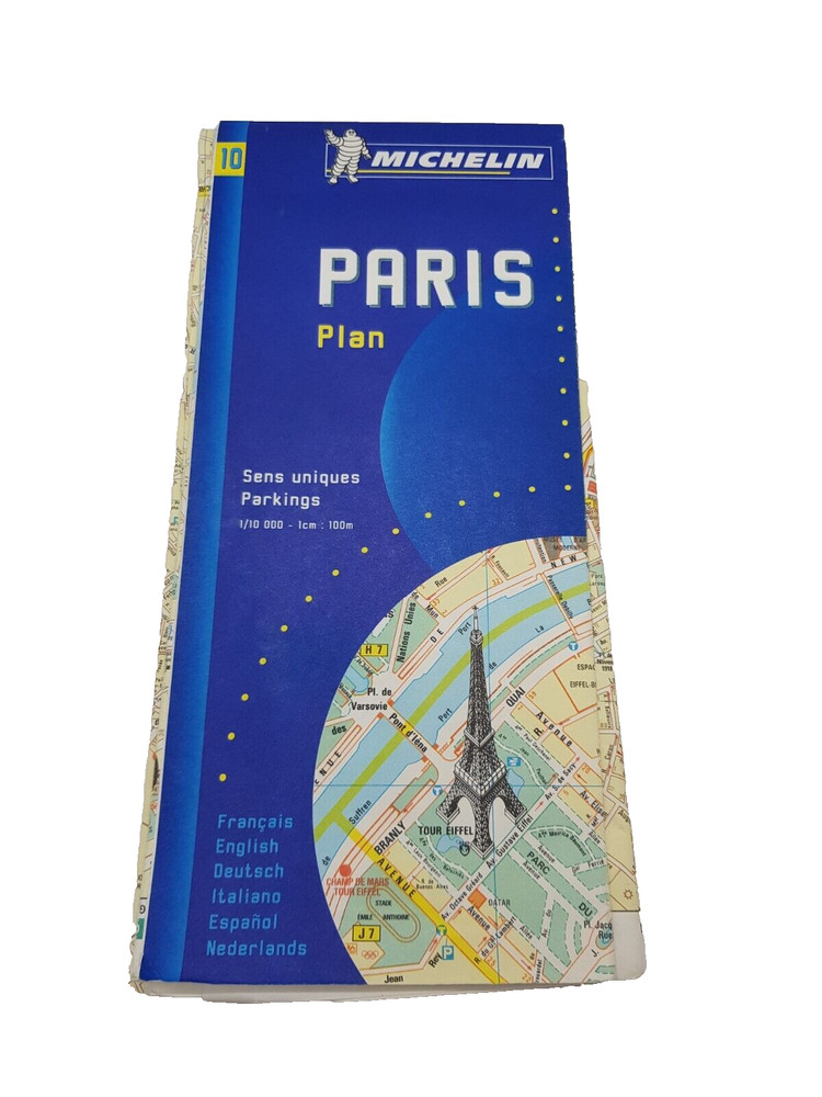 Michelin Map 10 Paris Plan-Michelin Travel Publications Road Map