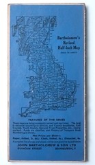 Bartholomews Half Inch Contoured Map Sheet 10 Kent 1947 Cartography