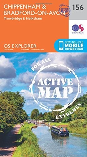 Chippenham & Bradford-on-Avon Map | Weat… by Ordnance Survey Sheet map, folded
