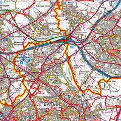(G120) Map of Wakefield WF Postcode Sectors, Poster of Wakefield Postcodes
