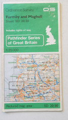 Pathfinder Maps x 3 Wigan & Ormskirk/Chorley & Burscough Bridge/Formby & Maghull
