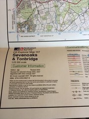 2007 Ordnance Survey Explorer Map 147 Sevenoaks And Tonbridge (incl Westerham )