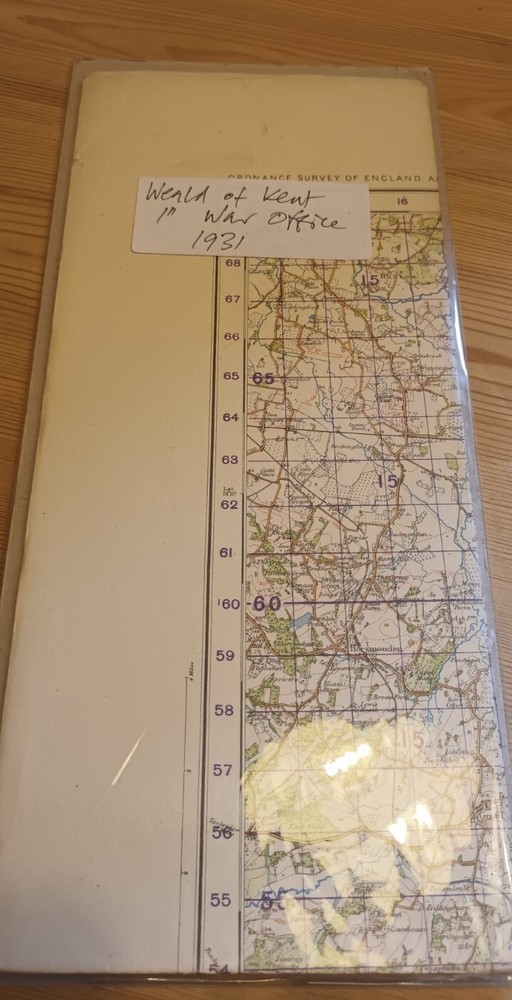 Weald Of Kent~ 1st War Office Map ~ 1931