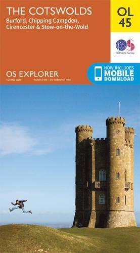 The Cotswolds, Burford, Chipping Campden, Cirencester & Stow-on-the Wold (Map)