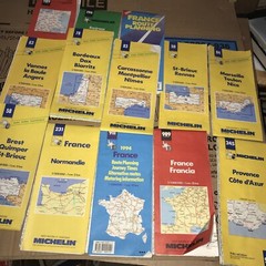 13 Retro Michelin French Road Maps 1990s