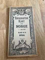 topografisk kart over norge – blad 42 a. opdal 1931