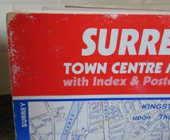 Surrey Town Centre Maps With Index and Postcodes