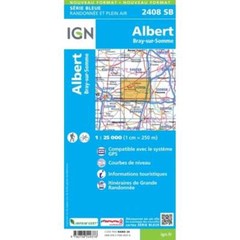 France 1:25K map 2408SB – Albert / Bray-sur-Somme map