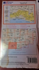 Ordinance Survey maps, vintage job lot 4 pcs Explorer 102 109 122 Landranger 194
