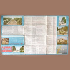 2x Odesa Travel Maps Ukraine Pair 1980s Soviet USSR Одесса Vintage Wall Art