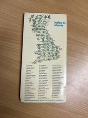 SURREY Bartholomew – Half Inch Map 1973 No 9 Guildford Reading Sevenoaks