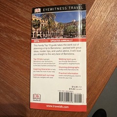 DK Eyewitness Travel Book BARCELONA Top 10, 2016, Maps Index Itineraries