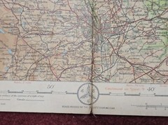 Vintage c.1925 Bartholomew’s Revised Half Inch to Mile – Sheet 6 on cloth (r2942