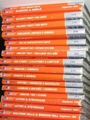 OS Ordnance Survey Explorer maps – assorted editions – vgc
