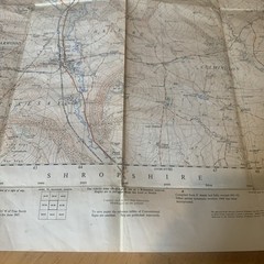 Vintage Ordnance Survey Map Sheet SO48 Shropshire 1:25000 OS Map