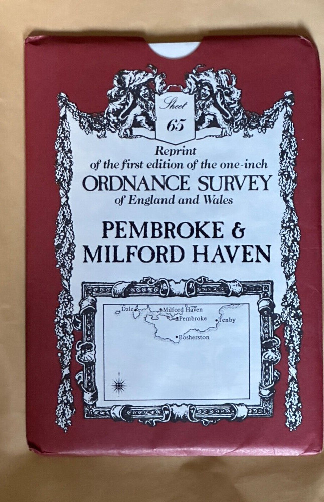 David & Charles,OS Sheet Map ,1st Edition, 1 Inch Reprint, Pembroke &, No 65