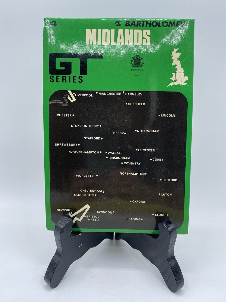 Vintage 1980’s Bartholomew, Midlands, GT Series Map