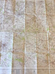 1946 Ordnance Survey One Inch Popular Edition Map 144 Cheltenham And Evesham