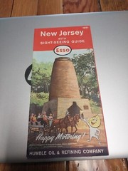 1960s Esso New Jersey Sight Seeing Map