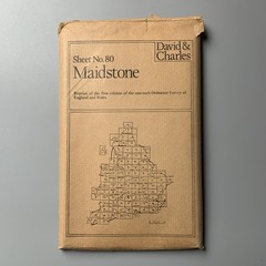David & Charles OS Map – 1st Edition 1-Inch Reprint – Maidstone No.80