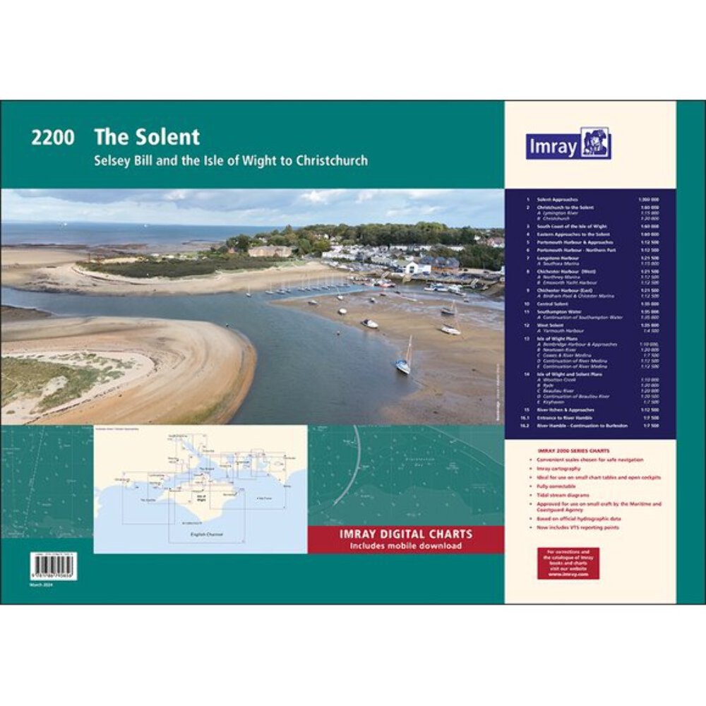 Imray Chart Pack 2200: The Solent (Spiral Bound)