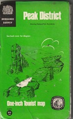 Peak District one inch tourist map ( cloth) copyright 1963, printed mid 60s ?