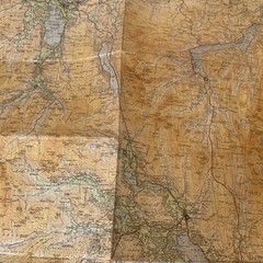Ordnance Survey Map The Lake District One Inch Cloth 1948