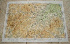 TWEEDDALE 1961 Bartholowmew’s Half-Inch Contoured Map Sheet 41