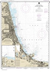 Chicago Lake Front;Gary Harbor | Waterproof NOAA Chart 14927