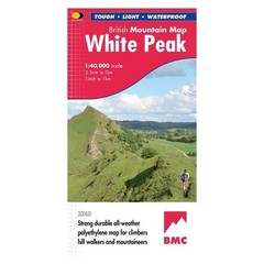 White Peak Mountain Map District Harvey BMC Approved Lightweight Waterproof