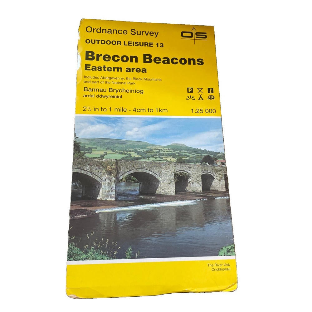 Outdoor Leisure Map 13 BRECON BEACONS Eastern Area Ordnance Survey 1986
