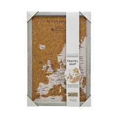 Europe Travel Map Pin Board Pins Splosh Personalised European Planner Maps Grey