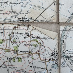 Vintage Ordnance Survey Map Bridgwater Quantock Hills Sheet 120 Somerset OS 1931