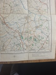 Ordnance Survey Ely 1920 Sheet 75 Contoured Road Map