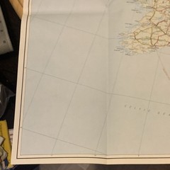 1979 Vintage Nordeuropa Europe du Nord Kummerly + Frey Road Map