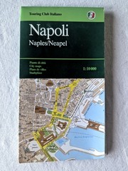 Naples Vintage Touring Club Italiano Folding Paper Map 1996 Street index 1:10000