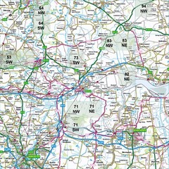 Ordnance Survey 6 Inch (1:10,560) folded maps of North & East Yorkshire (1950s)