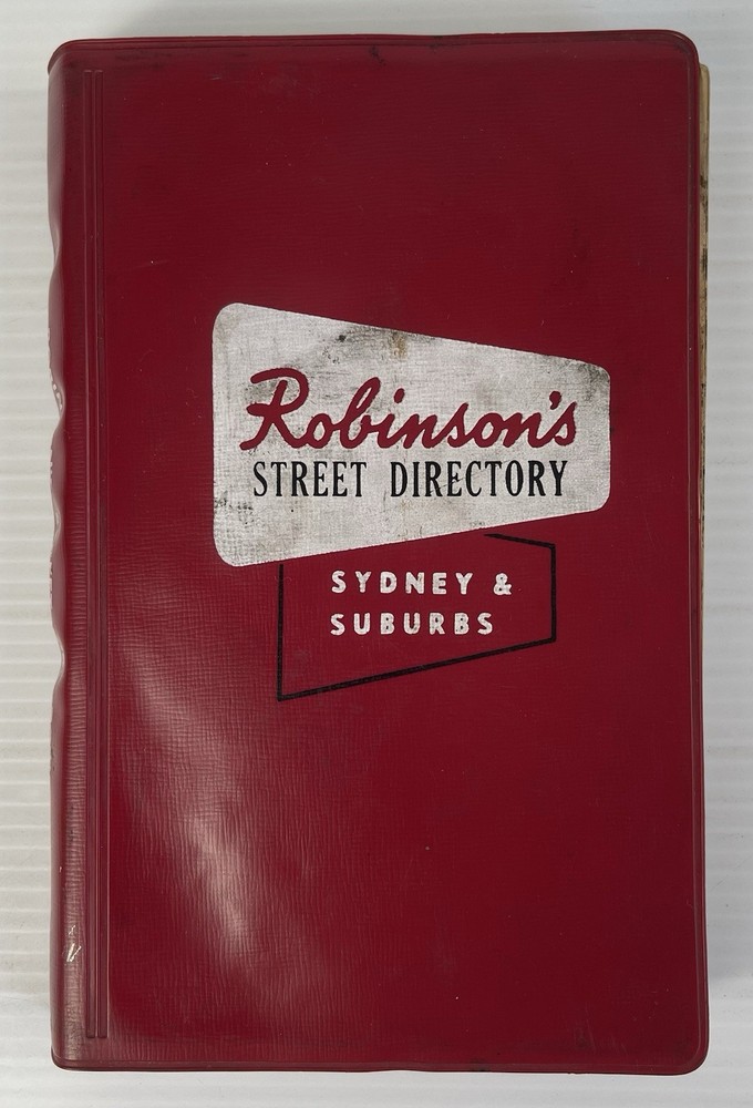 Vintage Robinson’s Sydney & Suburbs Street Directory 21st Edition Map Book