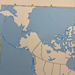 17″ x 22″ Rand McNally Markable Map of North America Two-Sided Pre-owned