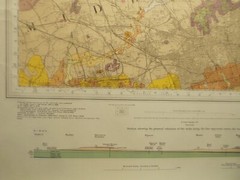 Ordnance Survey North London Geological map 1964 I inch to 1 mile