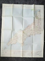 Ordnance Survey Map One Inch 7th Series Sheet 115 Pwllheli 1965