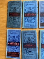 Bartholomew New Reduced Survey Cloth Maps c1900 2 mile to 1″ Priced Individually