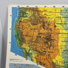 17″ x 22″ Rand McNally Markable Map of The United States / World Two-Sided